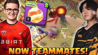 Jojo23 JOINS GAKU TEAM &amp; USES FIREBALL WITH BAT SPELLS (Clash of Clans)