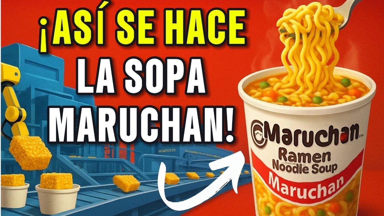 COMO se HACEN las SOPAS MARUCHAN😱¡IMPACTANTE PROCESO en FÁBRICA!
