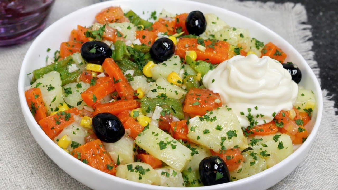 ضروري تكون في مائدة الإفطار سلطة البطاطس وسمك السردين في الفرن 