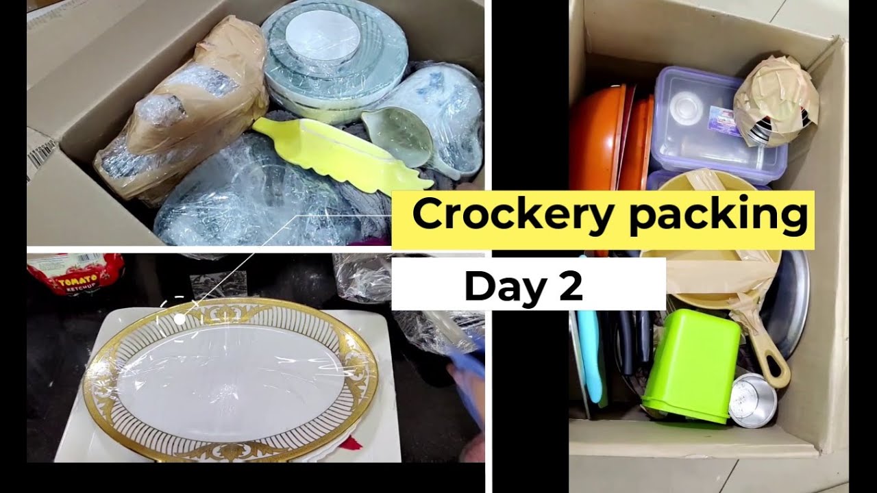 Crockery Packing day 2 recipes Corner Shifting YouTube