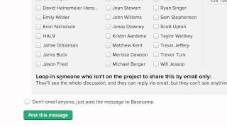 Basecamp - Looping People Into Conversations