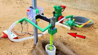 Borewell drilling machine  Science project | Submersible water pump