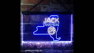 Jack Daniels Jack Lives Here   New York LED Neon Sign