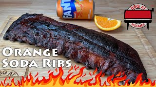 Orange Fanta Soda Ribs | How to Make Glazed Ribs | Pellet Grill Ribs 🍊