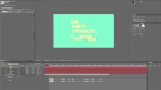 Kinetic Typography Tutorial (Part 1)