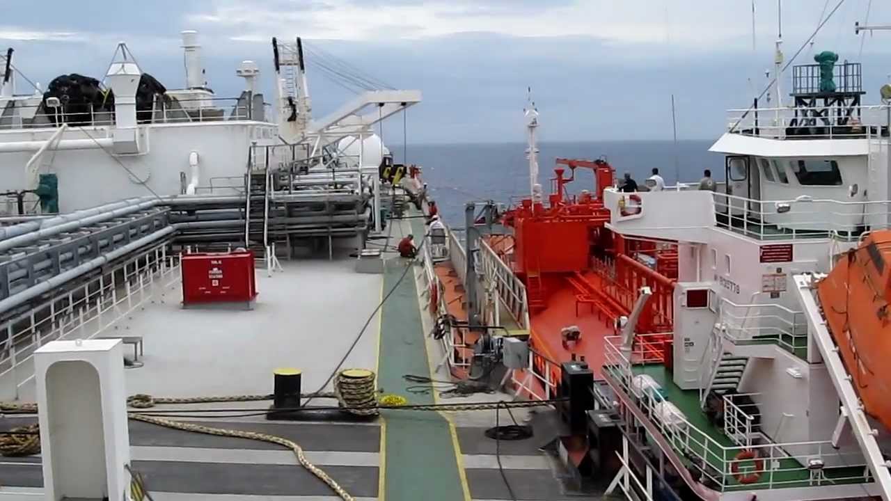 LPG Gas Tanker STS Operations YouTube