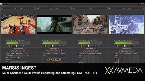 Marsis Ingest (SDI - NDI - IP Recorder & Streamer)