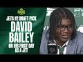 Jets top draft pick David Bailey on his first day at team facility, winding journey to NFL