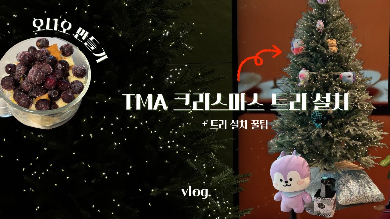 tma 트마 크리스마스 트리 설치▪ 34평 180cm | 오나오, 아이폰16, 가시제거연구소 고등어