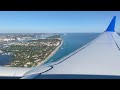 Ocean Approach – United 737 MAX 8 Landing Palm Beach PBI – N27260