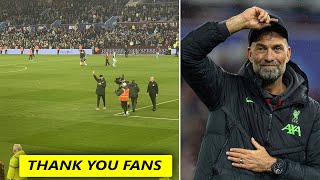 Emotional Scenes as Jurgen Klopp Salutes Away Fan After The Match Against Aston Villa