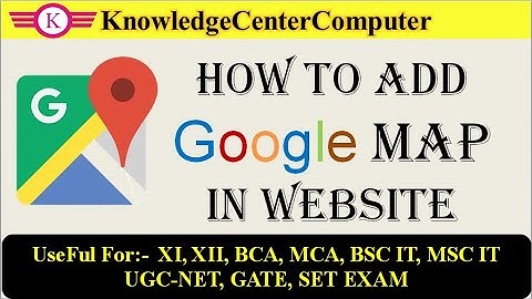 How to Add Google Map in HTML Web Page | Website in Hindi