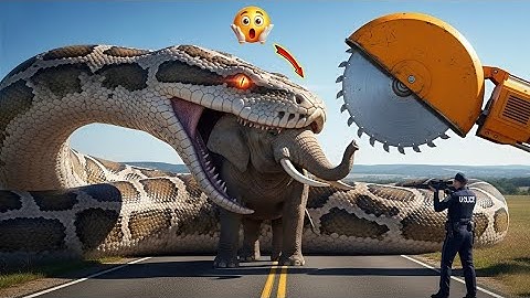 Fearless Heroes Confront Giant Python To Save The Playful Elephant 🐍 | Epic Animal Adventure Story
