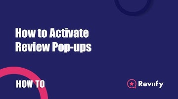 [Reviify] How to Activate Review Pop-ups in your Shopify store