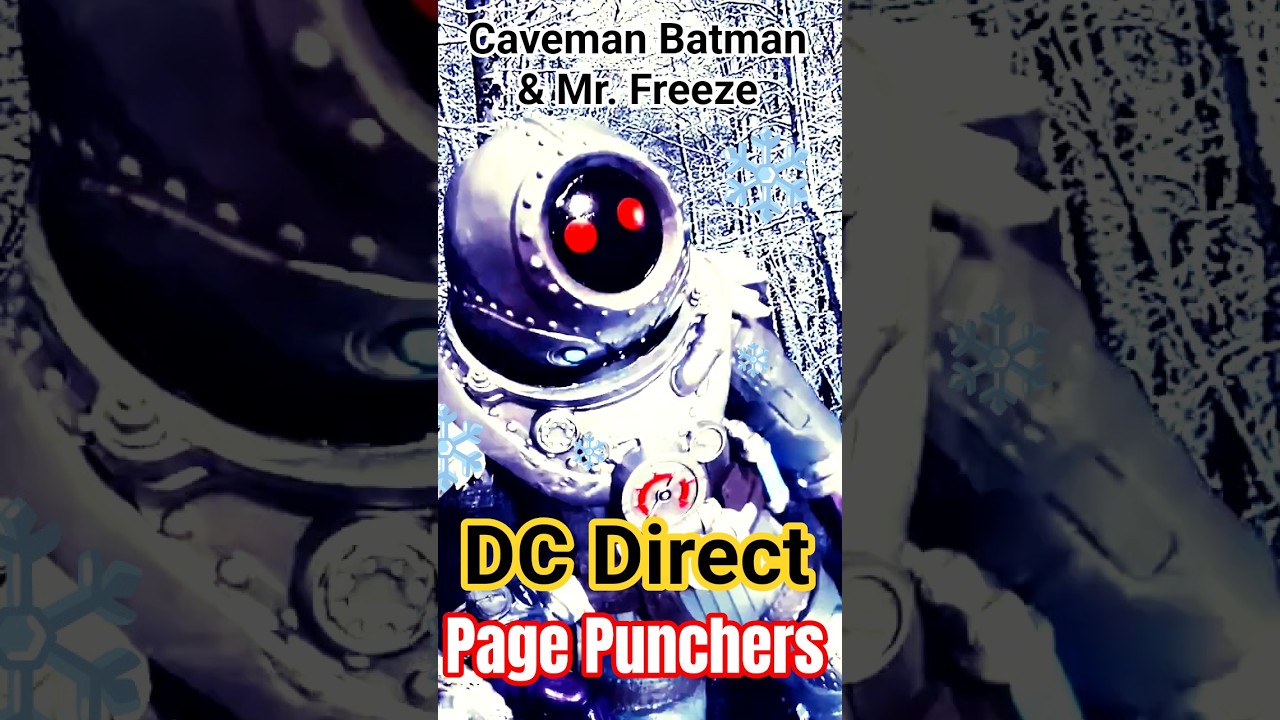 👈 🥶  Caveman Batman & Mr. Freeze | Action Figures | DC Direct | Page Punchers