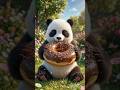 panda and chocolate donut 🤩🤩 #viralshort #cartoon #shorts #panda
