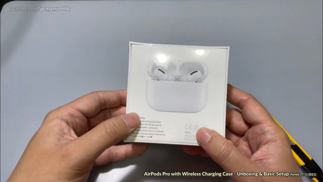 terrasse Erasure forskellige Apple AirPods Pro with Wireless Charging Case - Unboxing & Basic Setup -  YouTube