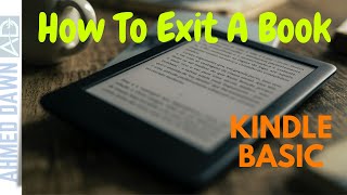 How To Exit A Kindle Book & Return To Home Screen or Library | How to Exit Book On Kindle Basic screenshot 5