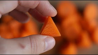 How to do an Oblique Cut? | Roll-Cut Carrots | Cutting Techniques & Knife Skills