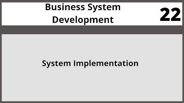 System Implementation|Business System Development  Lecture in Hindi Urdu CSC581 LECTURE 22