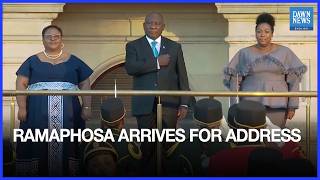 South Africas Ramaphosa Arrives For State Of The Nation Address Dawn News English