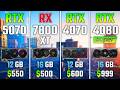 RTX 5070 vs RX 7800 XT vs RTX 4070 vs RTX 4080 SUPER | Test in 7 Games