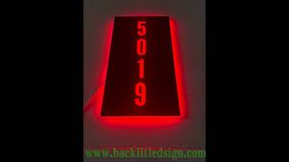 Make Your Address Glow Custom Led Lighted House Number Signs Plaques