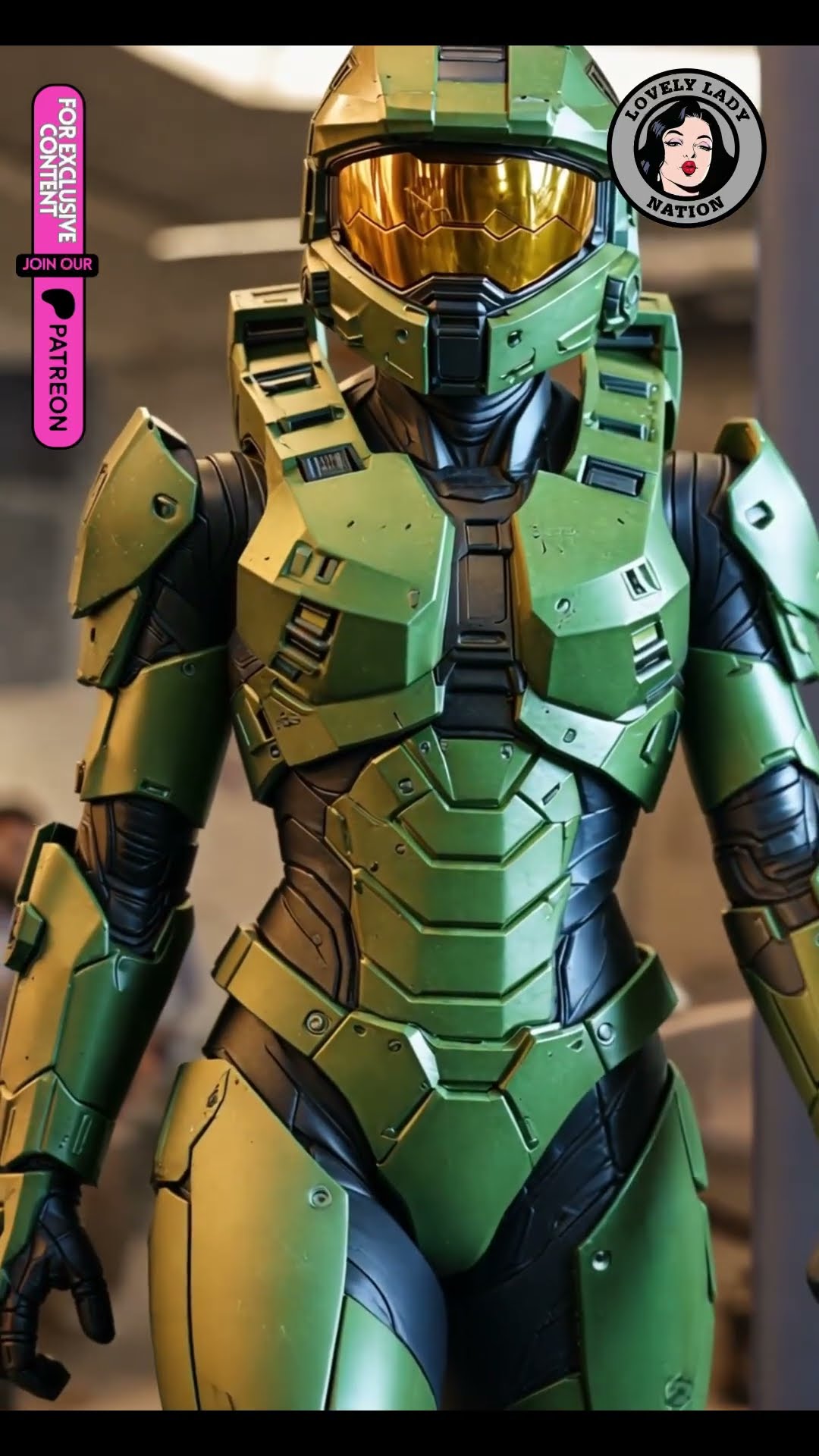 Female halo master chief tribute vol.12 VIDEO SLIDESHOW #shorts