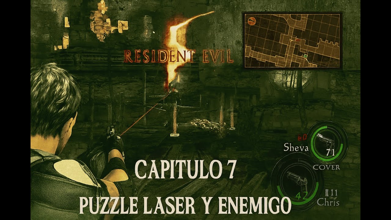 OTRO PUZZLE LASER Y MÁS ENEMIGOS | RESIDENT EVIL 5 CAPITULO 7 - YouTube