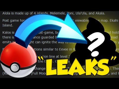 POKEMON SUN AND MOON LEAKS YOU WON'T BELIEVE - POKEMON SUN AND MOON LEAKS YOU WON'T BELIEVE