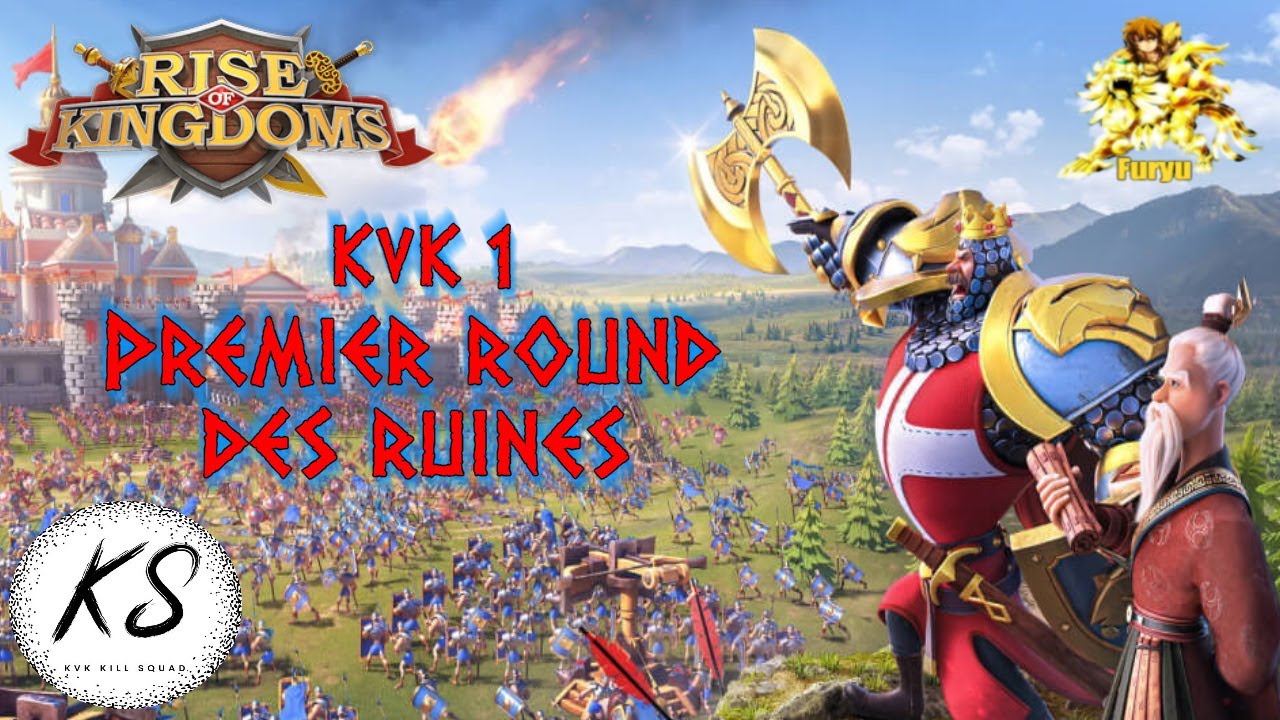 [RoK] Premier affrontement au ruines KvK1, enfin du vrai PvP - YouTube