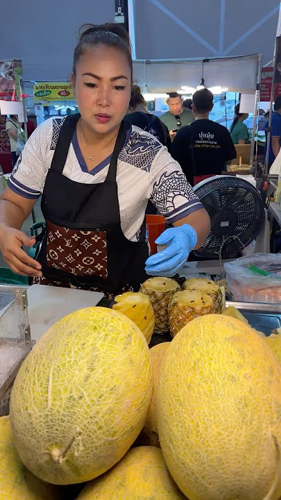 Only $1.60! Sweet & Crispy Melon You Must Try in Thailand Thai Street Food
