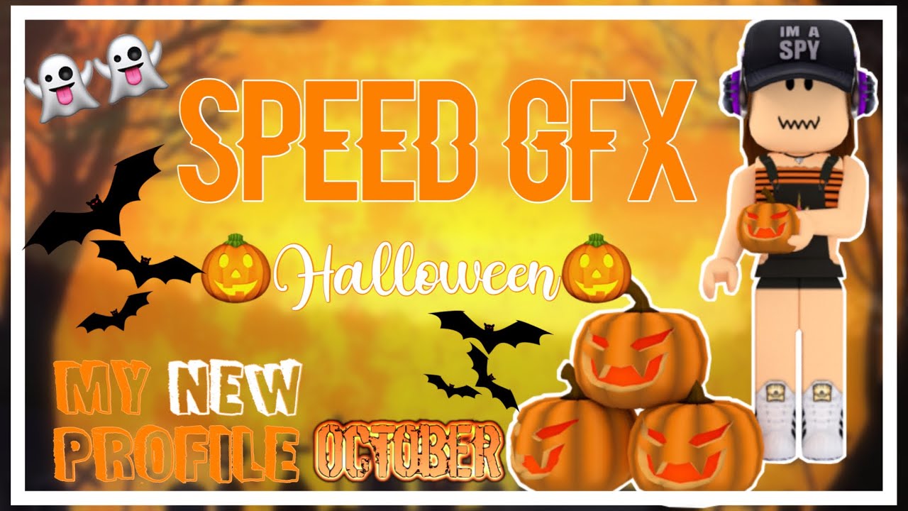 Speed Gfx For Halloween My New Profile Picture Youtube - halloween girl roblox profile pics