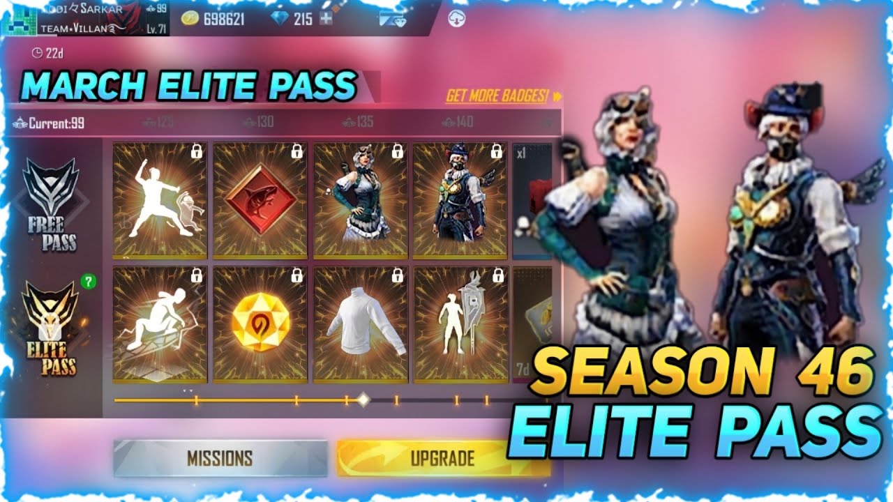 march elite pass free fire 2022 | season 46 elite pass free fire | april elite pass free fire 2022 |