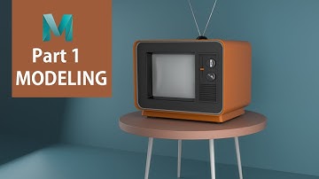 Autodesk Maya 2018 | Retro Television Modeling Part 1