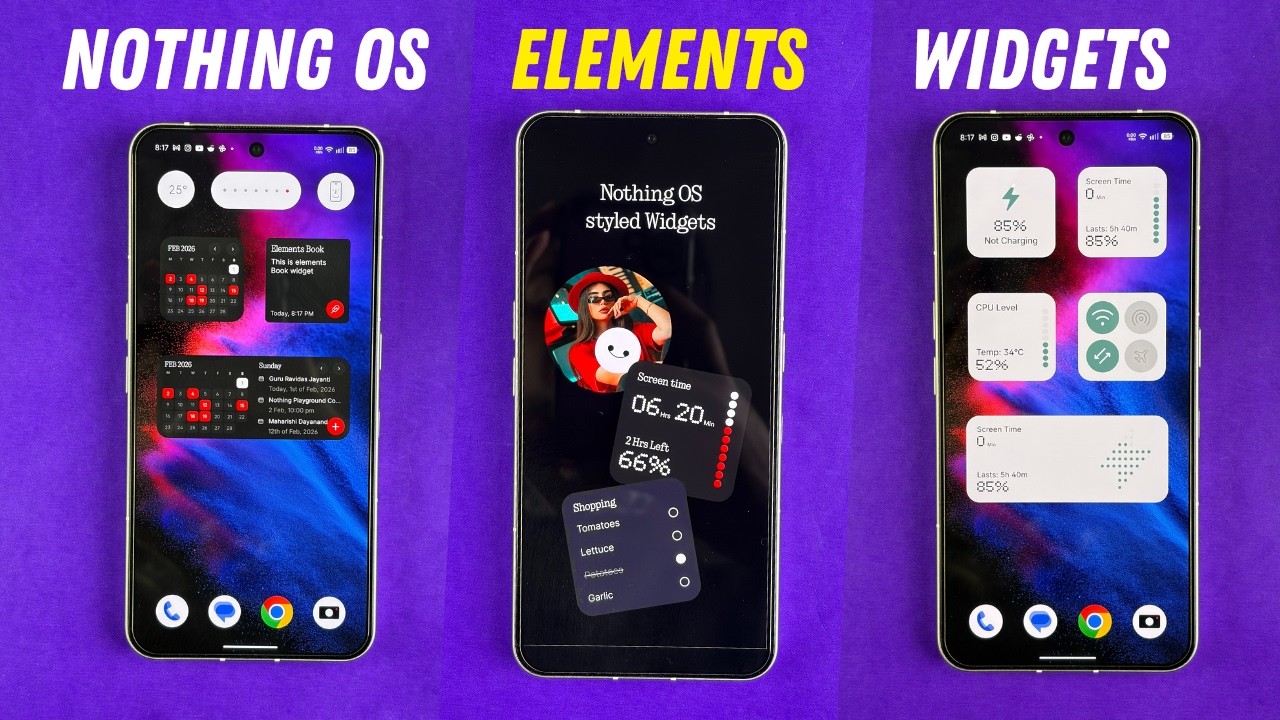 Nothing OS Style Widgets on Any Android Phone? Elements App First Look ...