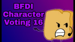 BFDI Character Voting 16