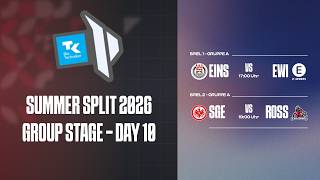 Prime League - 1. Liga SUMMER Split 2026 | Group Stage Day 10 | EINS vs EWI // SGE vs ROSS | TK PRM