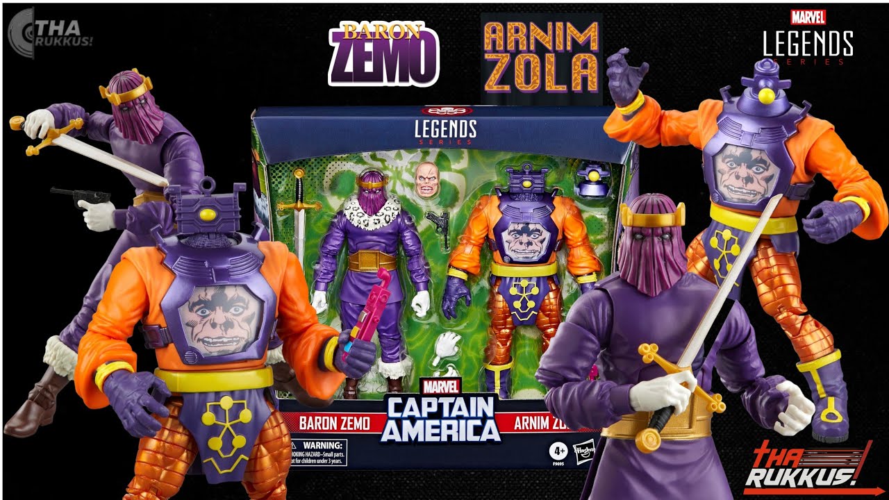 Marvel Legends Baron Zemo (Heinrich) & Arnim Zola Captain America 2 ...