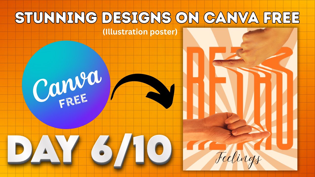 Day 6 | How to Create illustration in Canva Free Version | Canva ...