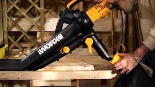 Soffiatore Aspiratore Tritatore WORX WG505E Italiano - www.worx.com -  YouTube