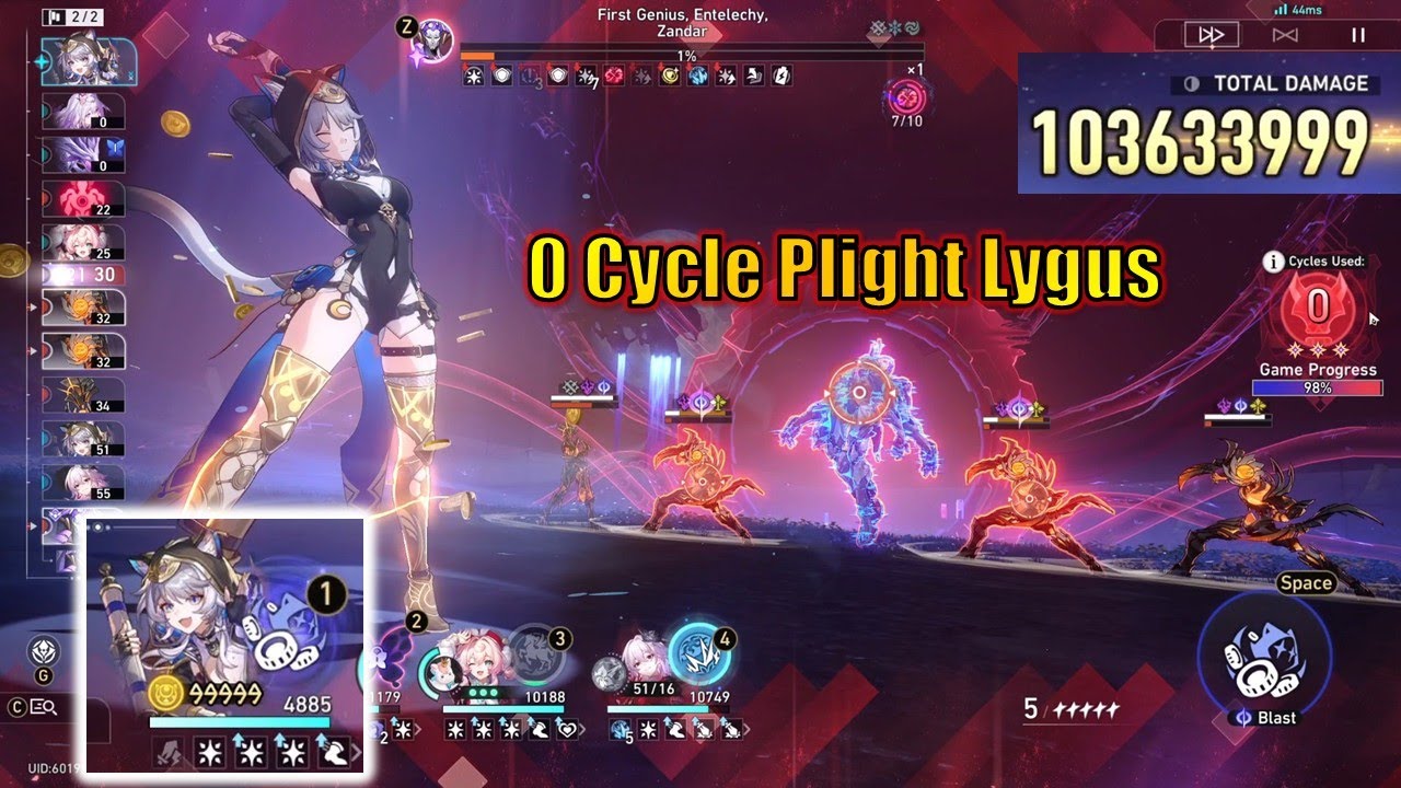 E1S1 Cipher 99999 Coins 0 Cycle Plight Anomaly Arbitration feat Evernight Castorice Hyacine