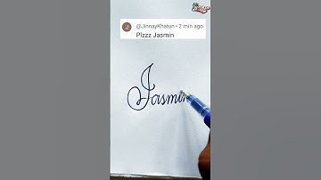 stylish name | Jasmin | sk cursive art | how to make a stylish name | stylish signature