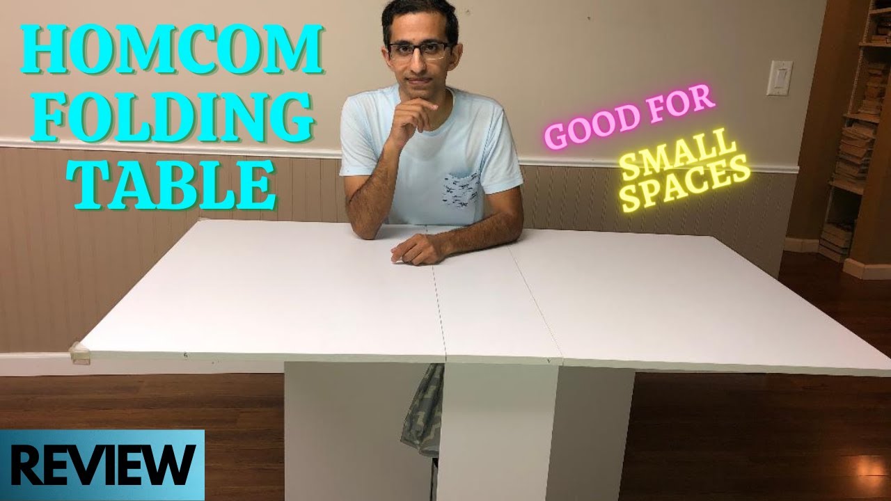 This Folding table will change your life | HOMCOM Dropleaf Folding table