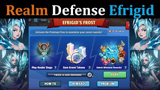 Realm Defense New Update: Efrigid Rank 7, Max Level 50, Golden Skin (Efrigid's Frost Event)