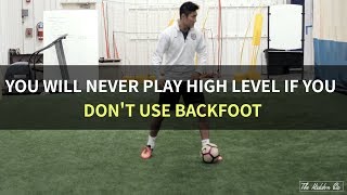 What is BACKFOOT in soccer and why does it matter?