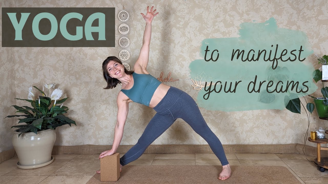 Slow Mindful Yoga Flow to Manifest Your Dreams - YouTube