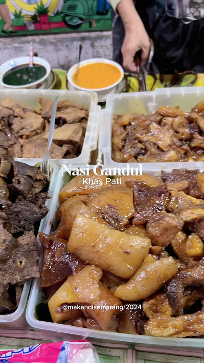 Nasi Gandul wuenak di Semarang, porsinya banyak #kulinersemarang #makandisemarang #food #nasigandul