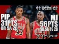 Michael Jordan & Scottie Pippen Highlights vs Heat (1992 ECR1 Game 3) - 87pts Total! UnstoppaBULL!