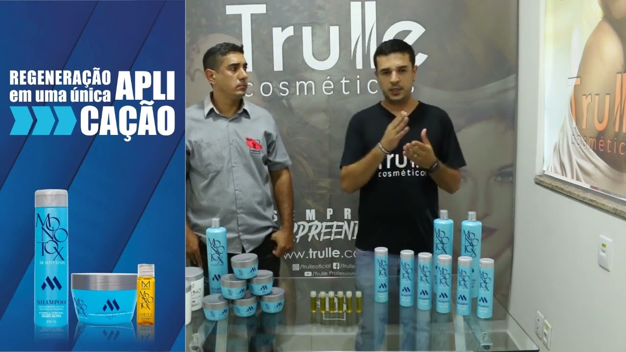 Linha TRULLE Monotox Hair   - Máscara efeito teia HIDRATAÇÃO PROFUNDA + Shampoo e Ampola GRÁTIS